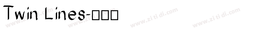 Twin Lines字体转换